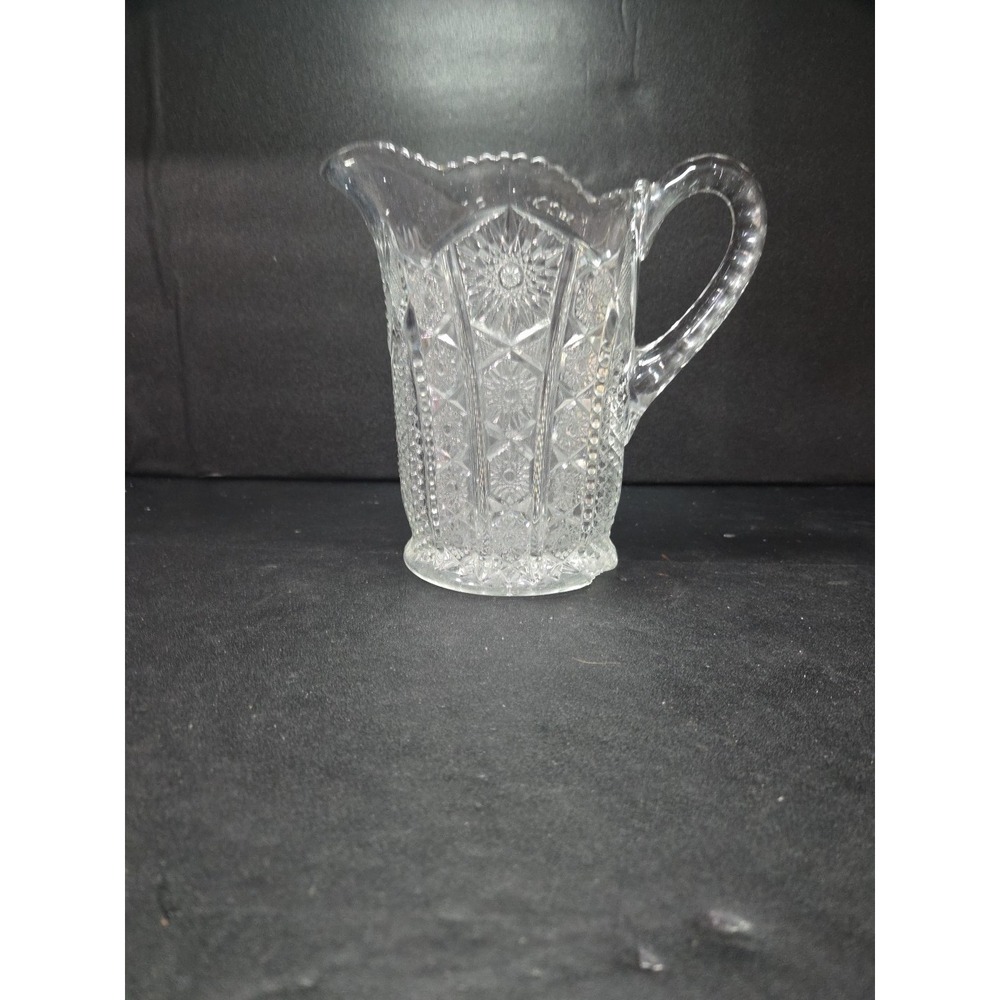 Indiana Glass Paneled Daisy Pitcher, EAPG Pitcher, 32‎ oz Serveware, Glassware
